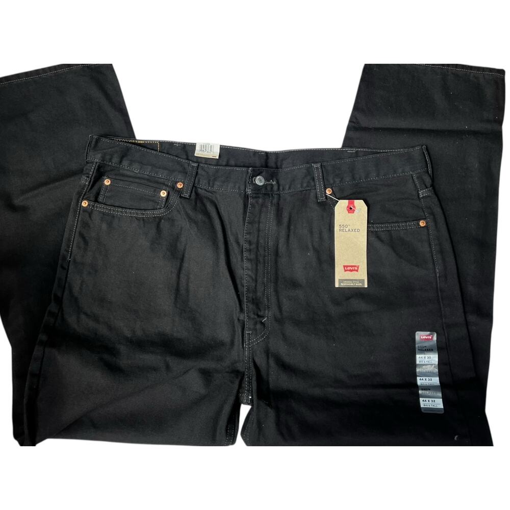 Levi's 550 Relaxed Jeans | Mens 44 x 32 Black NWT (Big & Tall) - Picture 13 of 13